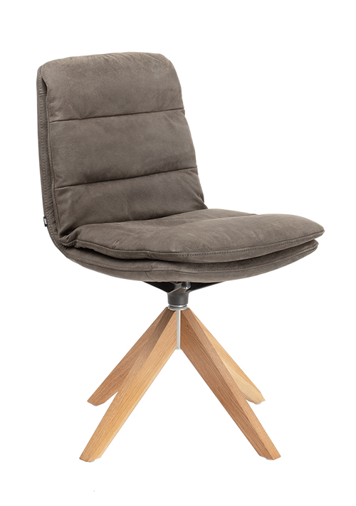 Stuhl Padi mit Untergestell Holz drehbar