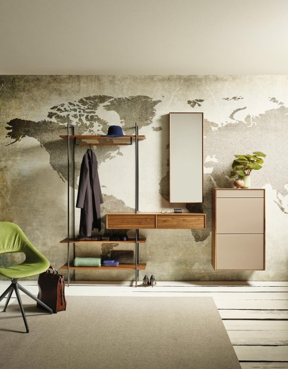 Garderobe der Kollektion Anrei Lina mit Spiegel, Kommode und Kleiderständer bei Möbel Grollmus in Germering