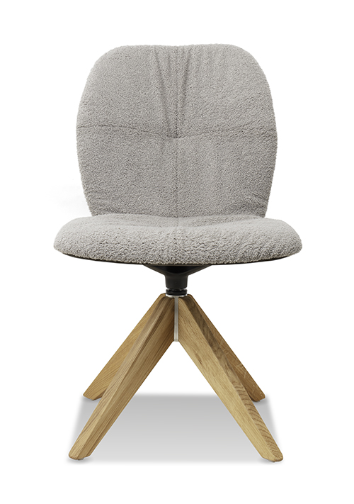 Stuhl Tempo mit Untergestell Holz drehbar
