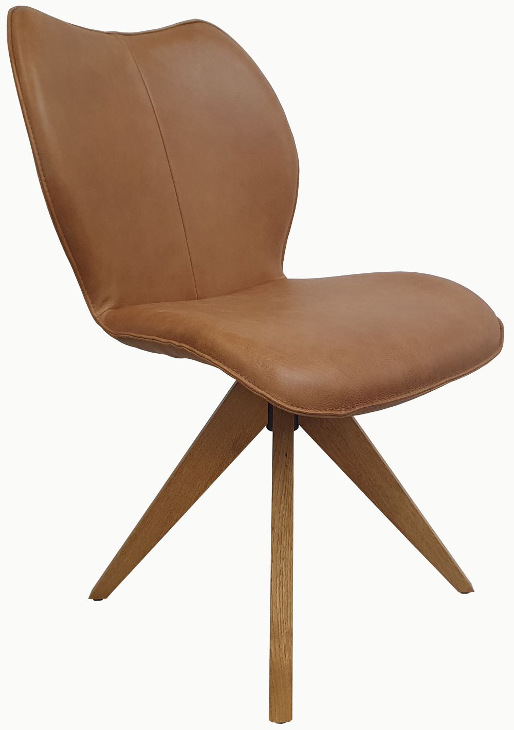 Stuhl Urban mit Untergestell Holz drehbar
