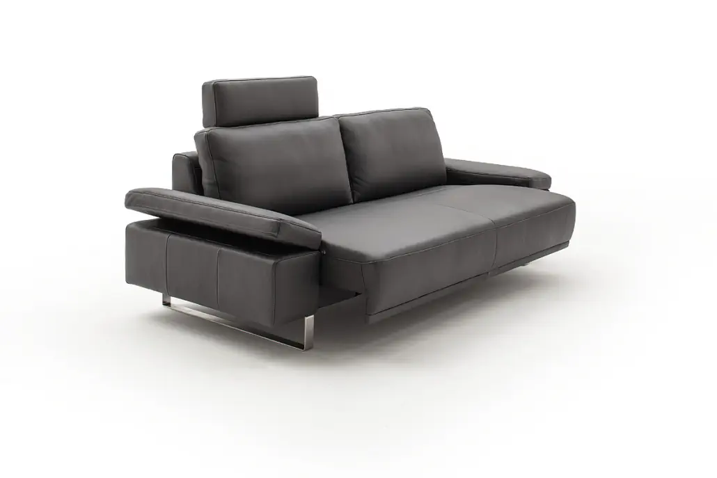 Activineo Bronx Sofa mit motorischen Sitzvorzug und Kopfstütze