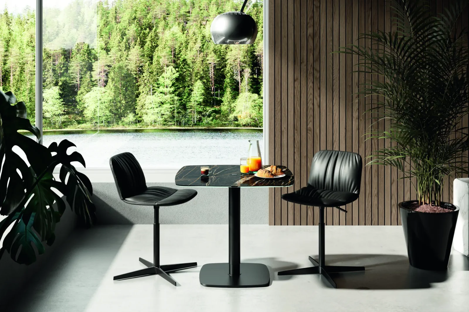 Couchtisch RS P431 mit Keramikoberfläche in Noir Desire.