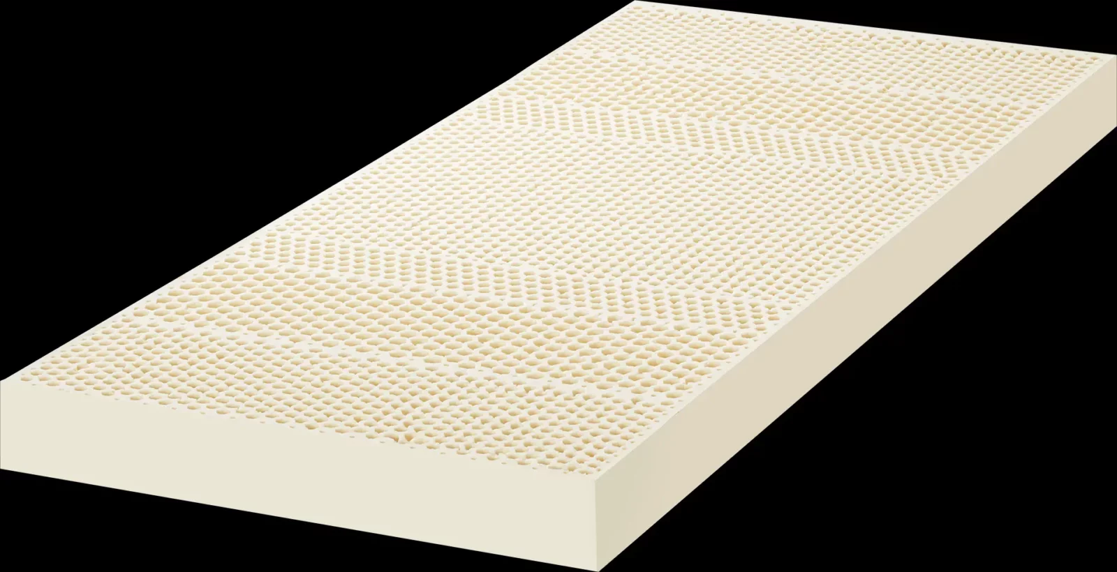 Hüsler Nest Honey Matratze, perforierter Latex, cremefarben.