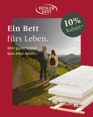 Hüsler Nest Herbstaktion: 10 % Rabatt auf alle Hüsler Nest Produkte bis 15.11.2026